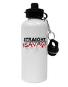 Straight Savage Aluminum 600ml Water Bottle-Water Bottles-TooLoud-White-Davson Sales