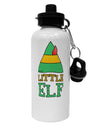 Matching Christmas Design - Elf Family - Little Elf Aluminum 600ml Water Bottle by TooLoud-Water Bottles-TooLoud-White-Davson Sales