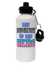 My Mommy is My Hero - Armed Forces - Blue Aluminum 600ml Water Bottle by TooLoud-Water Bottles-TooLoud-White-Davson Sales