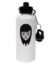 Cute Pixel Vampire Female Aluminum 600ml Water Bottle-Water Bottles-TooLoud-White-Davson Sales