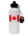 Canadian Flag Maple Leaf Colors Aluminum 600ml Water Bottle-Water Bottles-TooLoud-White-Davson Sales