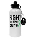 Fight for the Cure - Light Green Ribbon Celiac Disease Aluminum 600ml Water Bottle-Water Bottles-TooLoud-White-Davson Sales