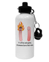 It's All Fun and Games - Wiener Aluminum 600ml Water Bottle by TooLoud-Water Bottles-TooLoud-White-Davson Sales