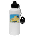 Colorado Snowy Mtns WaterColor Aluminum 600ml Water Bottle-Water Bottles-TooLoud-White-Davson Sales