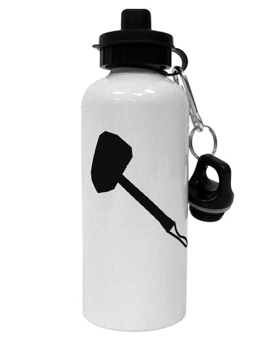 Thors Hammer Nordic Runes Lucky Odin Mjolnir Valhalla Aluminum 600ml Water Bottle by TooLoud-TooLoud-White-Davson Sales