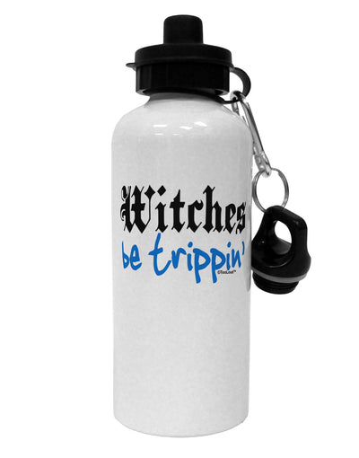 TooLoud Witches Be Trippin Blue Aluminum 600ml Water Bottle-Water Bottles-TooLoud-White-Davson Sales