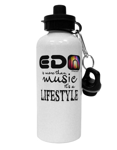 EDM - A Lifestyle Aluminum 600ml Water Bottle-Water Bottles-TooLoud-White-Davson Sales