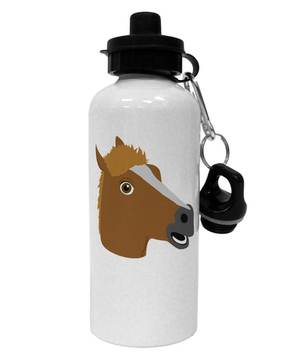 Silly Cartoon Horse Head Aluminum 600ml Water Bottle-Water Bottles-TooLoud-White-Davson Sales