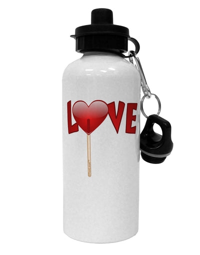 Love Lollipop Aluminum 600ml Water Bottle-Water Bottles-TooLoud-White-Davson Sales