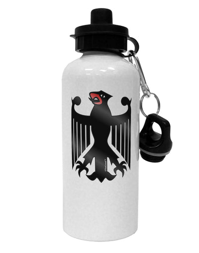 Bundeswehr Logo Aluminum 600ml Water Bottle-Water Bottles-TooLoud-White-Davson Sales