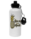 TooLoud Vacay Mode Pinapple Aluminum 600ml Water Bottle-Water Bottles-TooLoud-Davson Sales