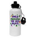 Only Veggies On My Plate Aluminum 600ml Water Bottle-Water Bottles-TooLoud-White-Davson Sales