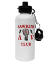 Hawkins AV Club Aluminum 600ml Water Bottle by TooLoud-Water Bottles-TooLoud-White-Davson Sales