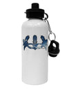 Air Masquerade Mask Aluminum 600ml Water Bottle by TooLoud