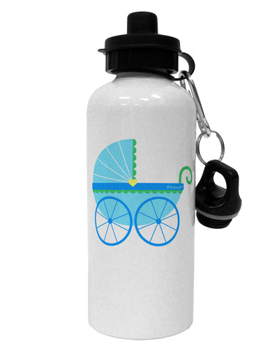 Baby Boy Carriage Aluminum 600ml Water Bottle-Water Bottles-TooLoud-White-Davson Sales