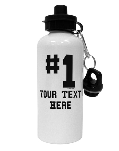 Personalized Number 1 Aluminum 600ml Water Bottle by TooLoud-Water Bottles-TooLoud-White-Davson Sales