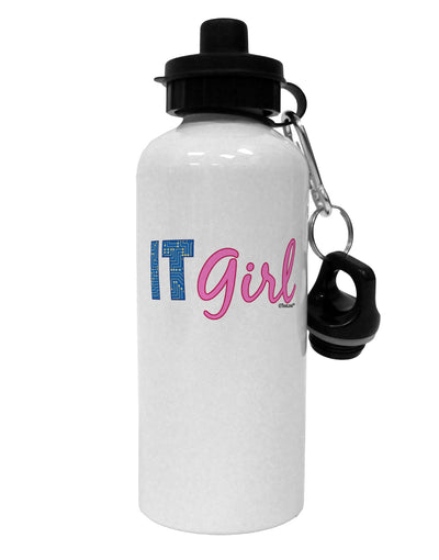 IT Girl Aluminum 600ml Water Bottle by TooLoud-Water Bottles-TooLoud-White-Davson Sales