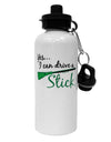 Drive Stick Green Aluminum 600ml Water Bottle-Water Bottles-TooLoud-White-Davson Sales