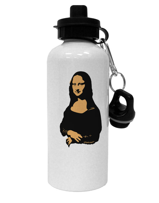 Mona Cutout Aluminum 600ml Water Bottle-Water Bottles-TooLoud-White-Davson Sales