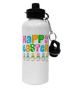 Happy Easter - Tulips Aluminum 600ml Water Bottle by TooLoud-Water Bottles-TooLoud-White-Davson Sales