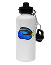 Blue Tang Fish Aluminum 600ml Water Bottle-Water Bottles-TooLoud-White-Davson Sales