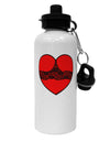 Black Lace Panty Heart Aluminum 600ml Water Bottle-Water Bottles-TooLoud-White-Davson Sales