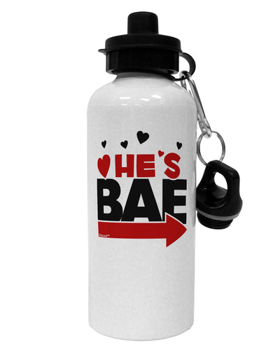 He's BAE - Right Arrow Aluminum 600ml Water Bottle-Water Bottles-TooLoud-White-Davson Sales