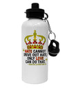 MLK - Only Love Quote Aluminum 600ml Water Bottle-Water Bottles-TooLoud-White-Davson Sales