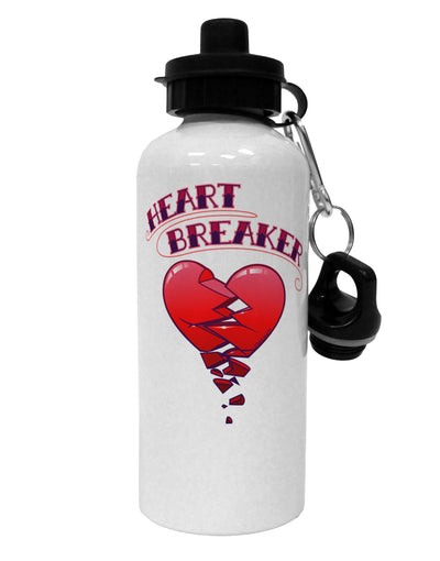 Heart Breaker Cute Aluminum 600ml Water Bottle by TooLoud-TooLoud-White-Davson Sales