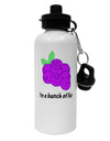 Grapes - I'm a Bunch of Fun Aluminum 600ml Water Bottle-Water Bottles-TooLoud-White-Davson Sales