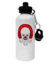 Scary Clown Watercolor Aluminum 600ml Water Bottle-Water Bottles-TooLoud-White-Davson Sales