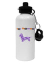 Happy Halloweenie Doxie Dog Halloween Aluminum 600ml Water Bottle-Water Bottles-TooLoud-White-Davson Sales