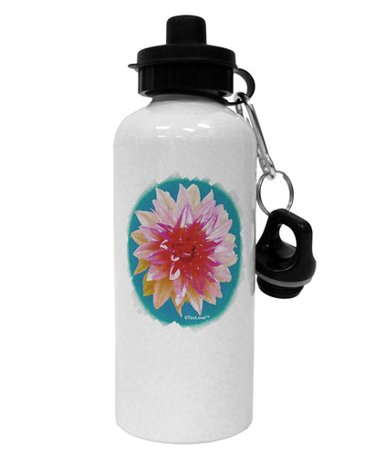 Watercolor Flower Aluminum 600ml Water Bottle-Water Bottles-TooLoud-White-Davson Sales