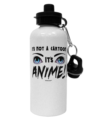 Not A Cartoon Eyes Blue Aluminum 600ml Water Bottle by TooLoud-Water Bottles-TooLoud-White-Davson Sales