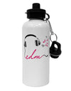 EDM Cord Pink Aluminum 600ml Water Bottle-Water Bottles-TooLoud-White-Davson Sales