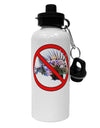 No Lionfish Aluminum 600ml Water Bottle-Water Bottles-TooLoud-White-Davson Sales