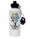 Balance Your Goals Aluminum 600ml Water Bottle-Water Bottles-TooLoud-White-Davson Sales