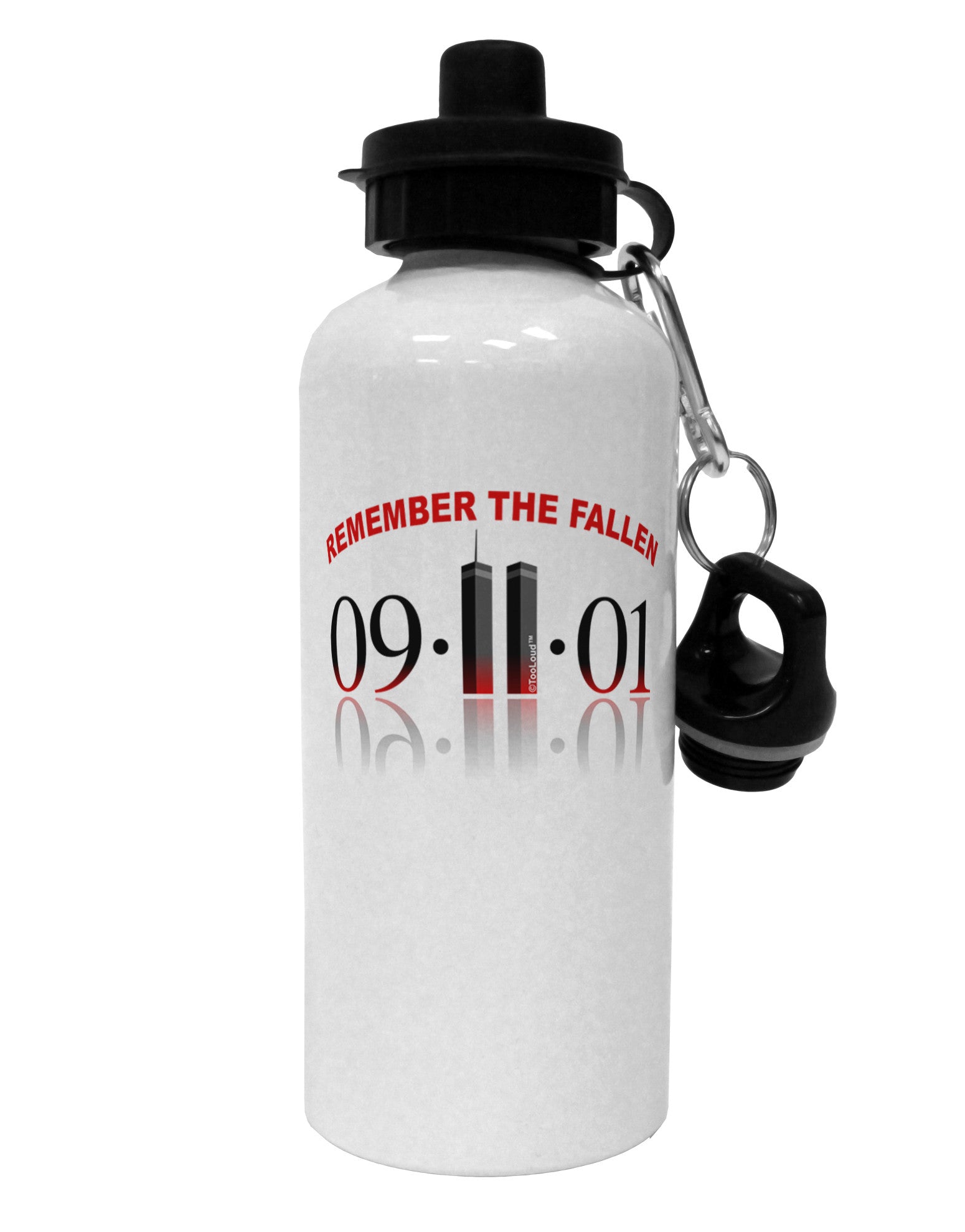 Remember The Fallen 91101 Aluminum 600ml Water Bottle-Water Bottles-TooLoud-White-Davson Sales