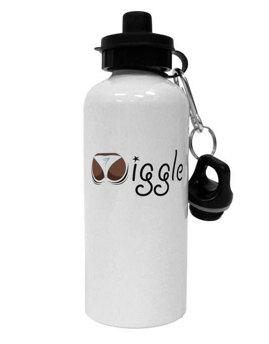Wiggle - Twerk Dark Aluminum 600ml Water Bottle-Water Bottles-TooLoud-White-Davson Sales