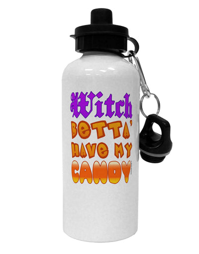 TooLoud Witch Betta Have My Candy Color Aluminum 600ml Water Bottle-Water Bottles-TooLoud-White-Davson Sales