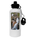 Colorado Waterfall Scene Aluminum 600ml Water Bottle-Water Bottles-TooLoud-White-Davson Sales