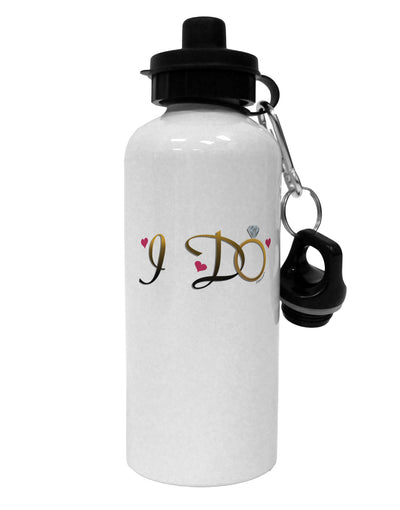 I Do - Bride Aluminum 600ml Water Bottle-Water Bottles-TooLoud-White-Davson Sales