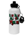 You Had Me at Hola - Mexican Flag Colors Aluminum 600ml Water Bottle by TooLoud-Water Bottles-TooLoud-White-Davson Sales