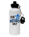 Our 1st Father's Day Aluminum 600ml Water Bottle-Water Bottles-TooLoud-White-Davson Sales