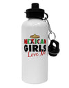 Mexican Girls Love Me Aluminum 600ml Water Bottle-Water Bottles-TooLoud-White-Davson Sales