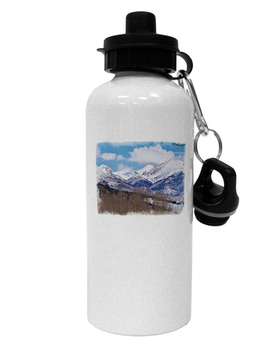 Pikes Peak Aluminum 600ml Water Bottle-Water Bottles-TooLoud-White-Davson Sales