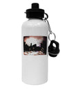 Nighttime Flamingos Aluminum 600ml Water Bottle-Water Bottles-TooLoud-White-Davson Sales