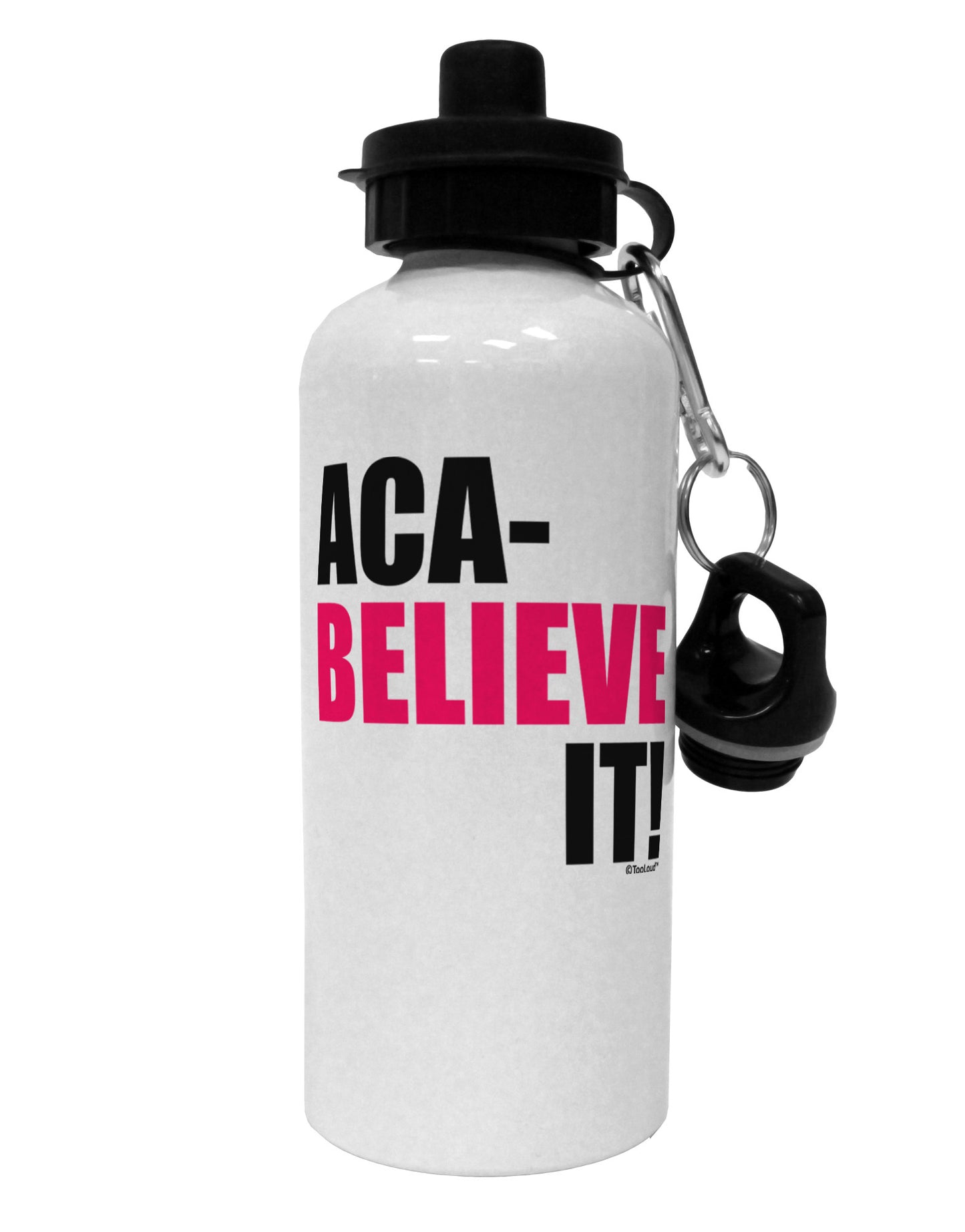 Aca Believe It Aluminum 600ml Water Bottle-Water Bottles-TooLoud-White-Davson Sales