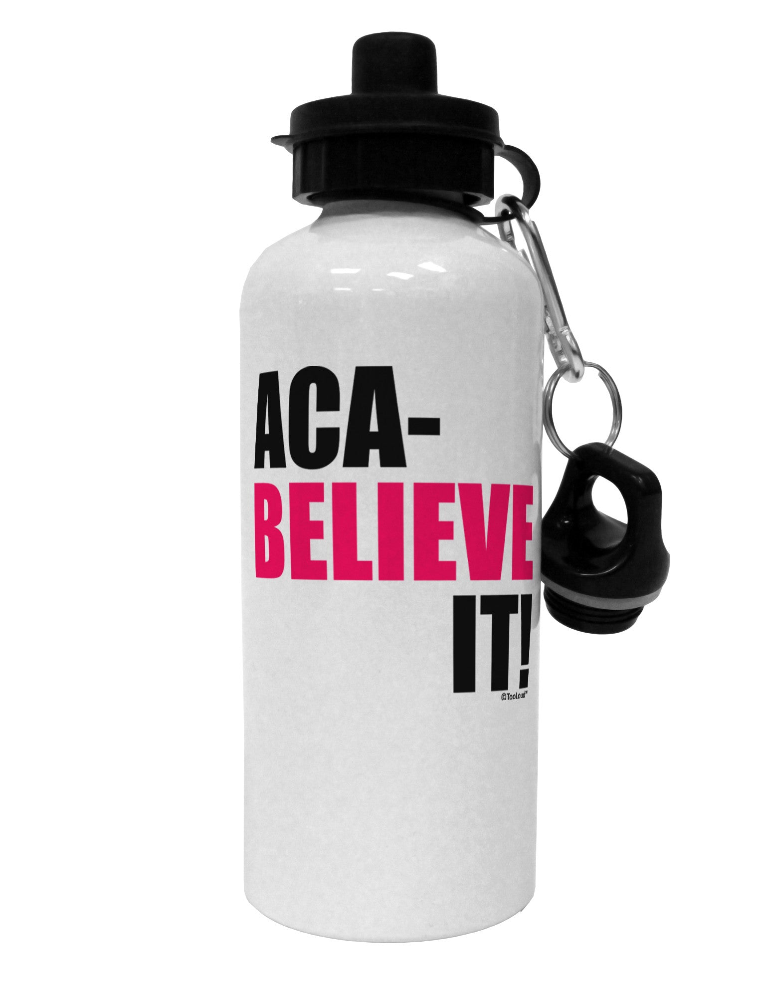 Aca Believe It Aluminum 600ml Water Bottle-Water Bottles-TooLoud-White-Davson Sales