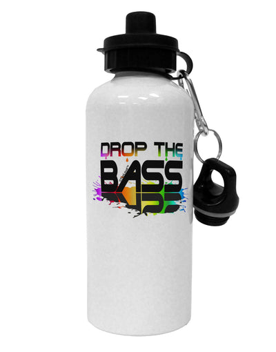 Paint Drop The Bass Aluminum 600ml Water Bottle-Water Bottles-TooLoud-White-Davson Sales